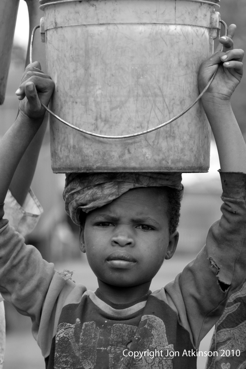 Girl with Bucket, Uganda